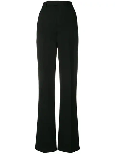 Shop Rick Owens High Waisted Trousers In Black