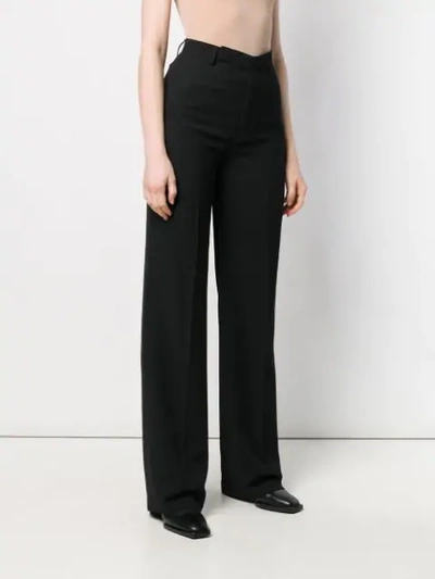 Shop Rick Owens High Waisted Trousers In Black