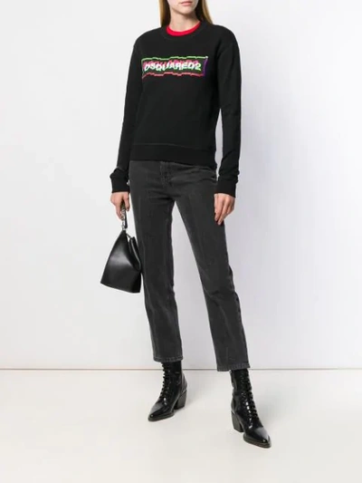 Dsquared2 Logo Sweatshirt In Black