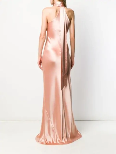 Shop Galvan Pandora Dress In Gold