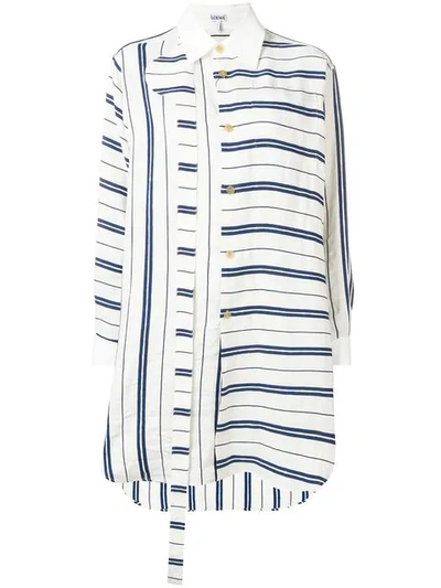 Shop Loewe Striped Shirt - White