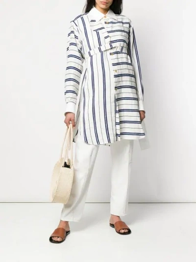 Shop Loewe Striped Shirt - White