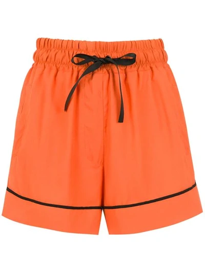 ANDREA BOGOSIAN HIGH WAISTED SHORTS - 黄色