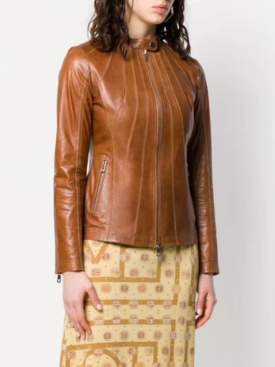Shop Desa 1972 Stitched Panel Jacket In Woody
