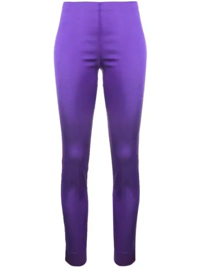 Shop P.a.r.o.s.h Plain Leggings In Purple