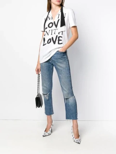 Shop Dolce & Gabbana I'm In Love With Love T-shirt Printed T-shirt - White