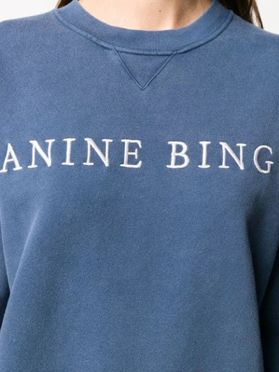 Shop Anine Bing Esme Sweatshirt - Blau In Blue