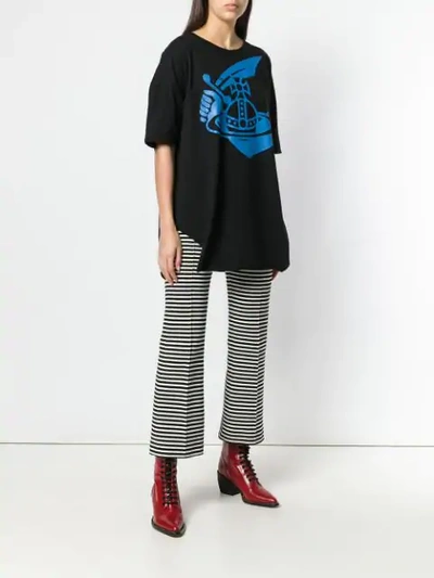 Shop Vivienne Westwood Graphic Printed Baggy T-shirt - Black