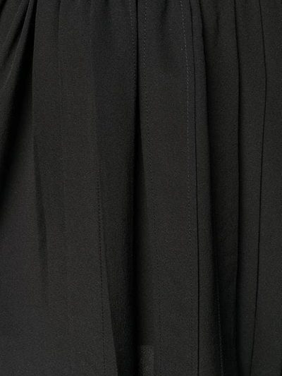 ISABEL MARANT 高腰缩褶半身裙 - 黑色