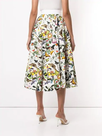 Shop Mary Katrantzou Alice Skirt In White