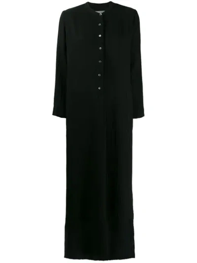 RAQUEL ALLEGRA HENLEY MAXI DRESS - 黑色