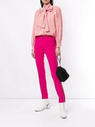 Ben Taverniti Unravel Project Skinny Sweatpants In Pink