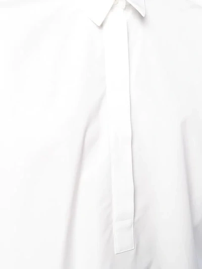 Shop Jil Sander Half Placket Shirt In White