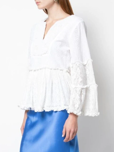 Shop Alexis Embroidered Top In White