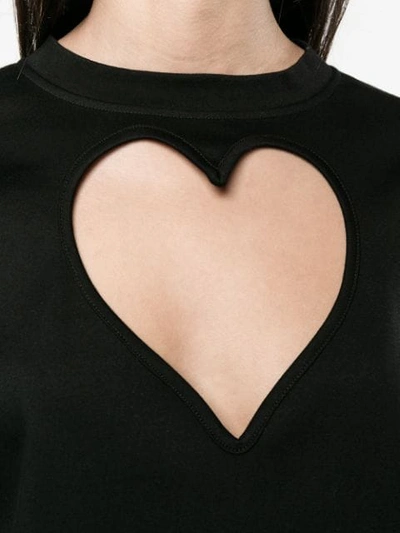Shop Proenza Schouler Heart Cutout Top In Black
