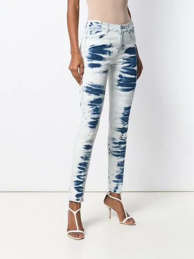 STELLA MCCARTNEY TIE-DYE SKINNY JEANS - 蓝色