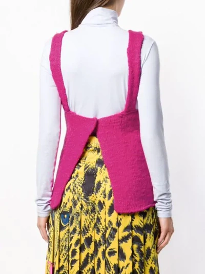 Shop Marni Layered Knit Top - Pink
