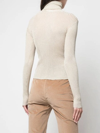 Shop Altuzarra 'bryan' Knit Top In Gold