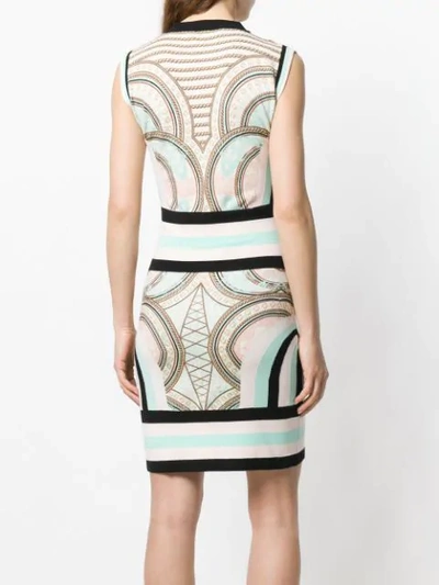 Shop Pierre Balmain Intarsia-knit Dress In Multicolour