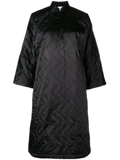 Shop Comme Des Garçons Comme Des Garçons Quilted Kimono Dress - Black