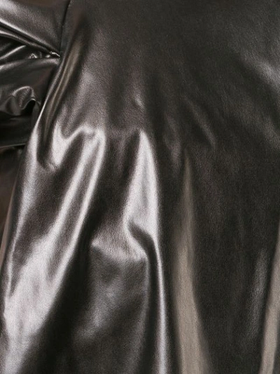 Shop Vionnet Draped Detail One Shoulder Dress In Black
