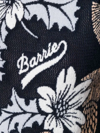 BARRIE 花卉喇叭裤 - 蓝色
