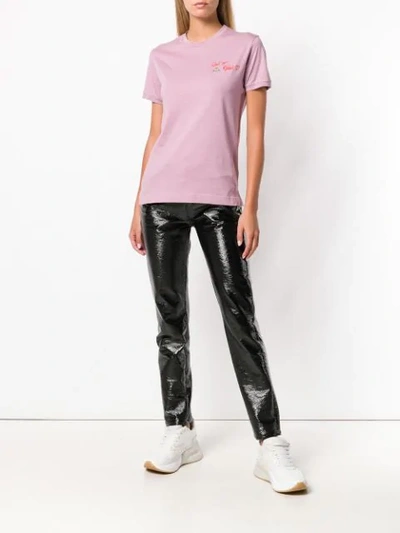 Shop Vivienne Westwood Don't Get Killed T-shirt - Pink