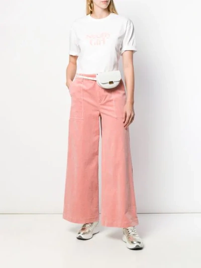 Shop See By Chloé See By Girl T-shirt In White