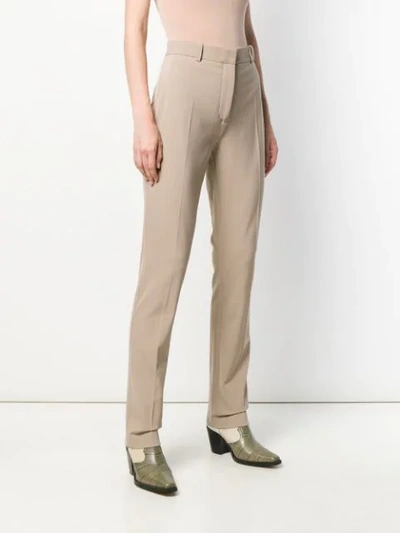 Shop Joseph Slim-fit Tapered Trousers In Neutrals