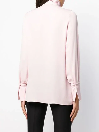 Shop Valentino Pussybow Blouse - Pink