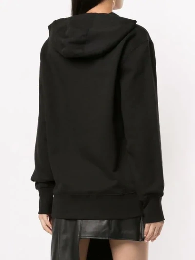 Shop Boyarovskaya Slogan Hoodie In Black