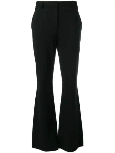 Shop Ferragamo Salvatore  High-waisted Trousers - Black