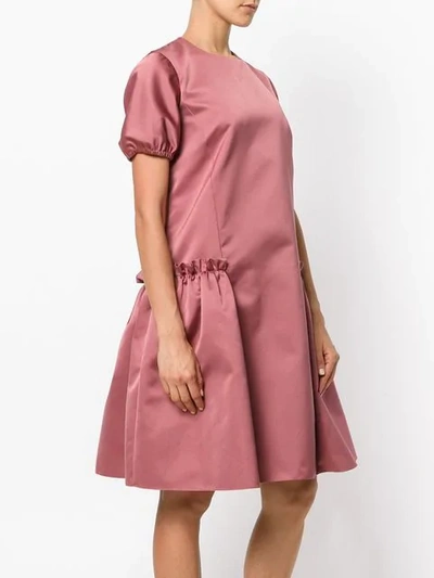 Shop Rochas Flared Dress In Pink