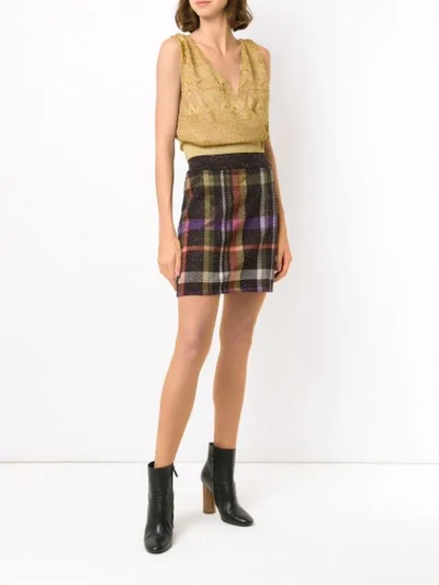 Shop Cecilia Prado Florbela Knitted Skirt In Multicolour