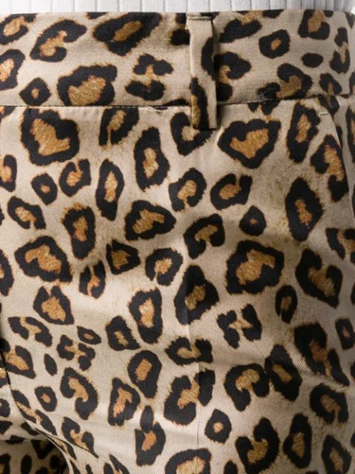 Shop Alberto Biani Leopard Print Trousers - Brown