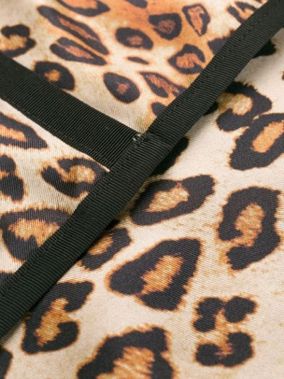 Shop Alberto Biani Leopard Print Trousers - Brown