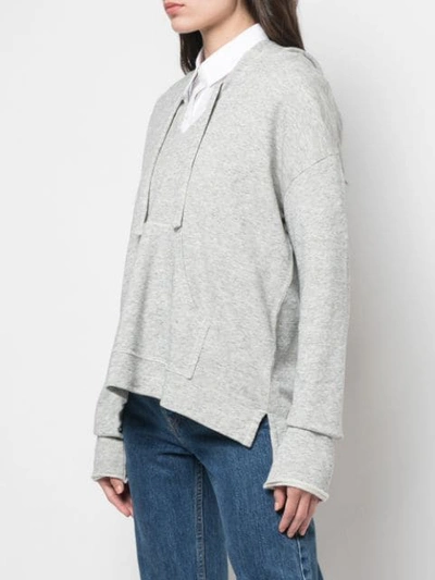Shop Alex Mill Basic Knit Hoodie In Grey