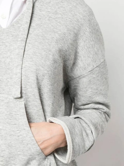 Shop Alex Mill Basic Knit Hoodie In Grey