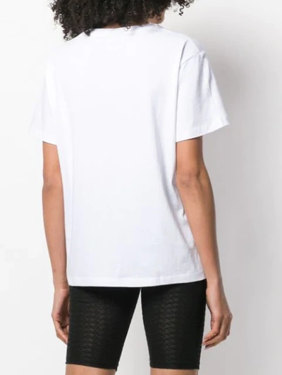 Shop Ashley Williams Beach Bum Print T-shirt In White