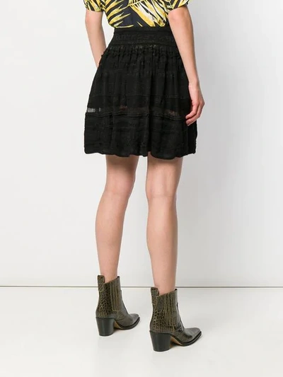 Shop Laneus Full Mini Skirt - Black