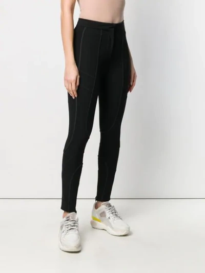 Shop Fendi Skinny Fit Trousers In Black