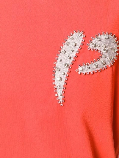 Shop Pinko Crystal Logo T In Red