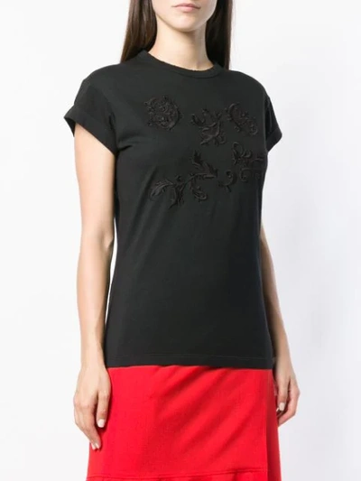 CHLOÉ EMBROIDERED T-SHIRT - 黑色