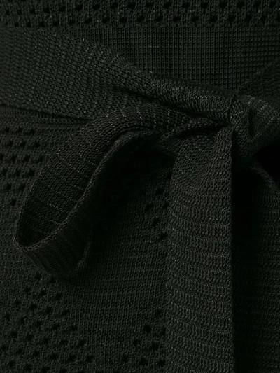 Shop Proenza Schouler Crochet Sleeveless Crew Neck Dress In Black