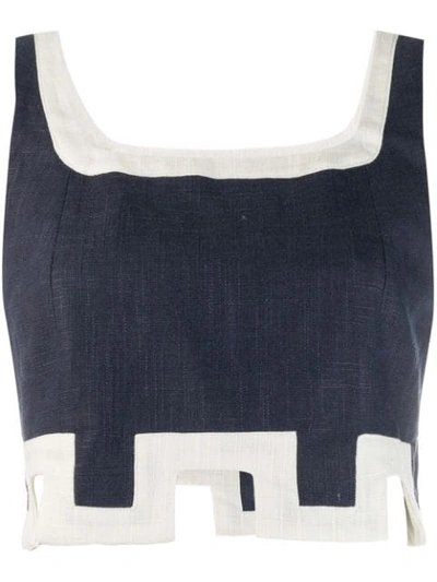 Shop Staud Crop Tank Top - Blue