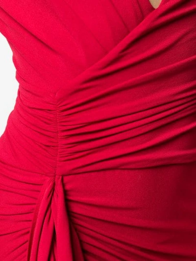 ALEXANDRE VAUTHIER RUCHED MINI DRESS - 红色