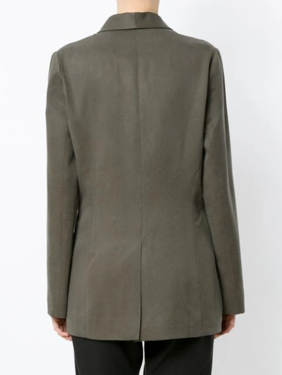 Shop Andrea Marques Classic Blazer In Green