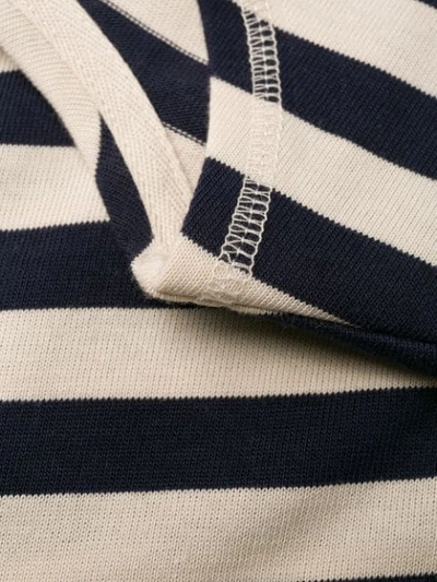 GANNI STRIPED T-SHIRT - 蓝色