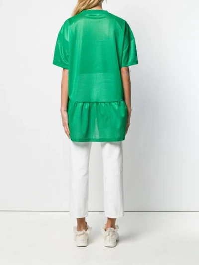 Shop Red Valentino Follow Me Now Mesh Top In Green