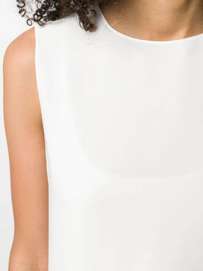 Shop Theory Sleeveless Round Neck Top In White